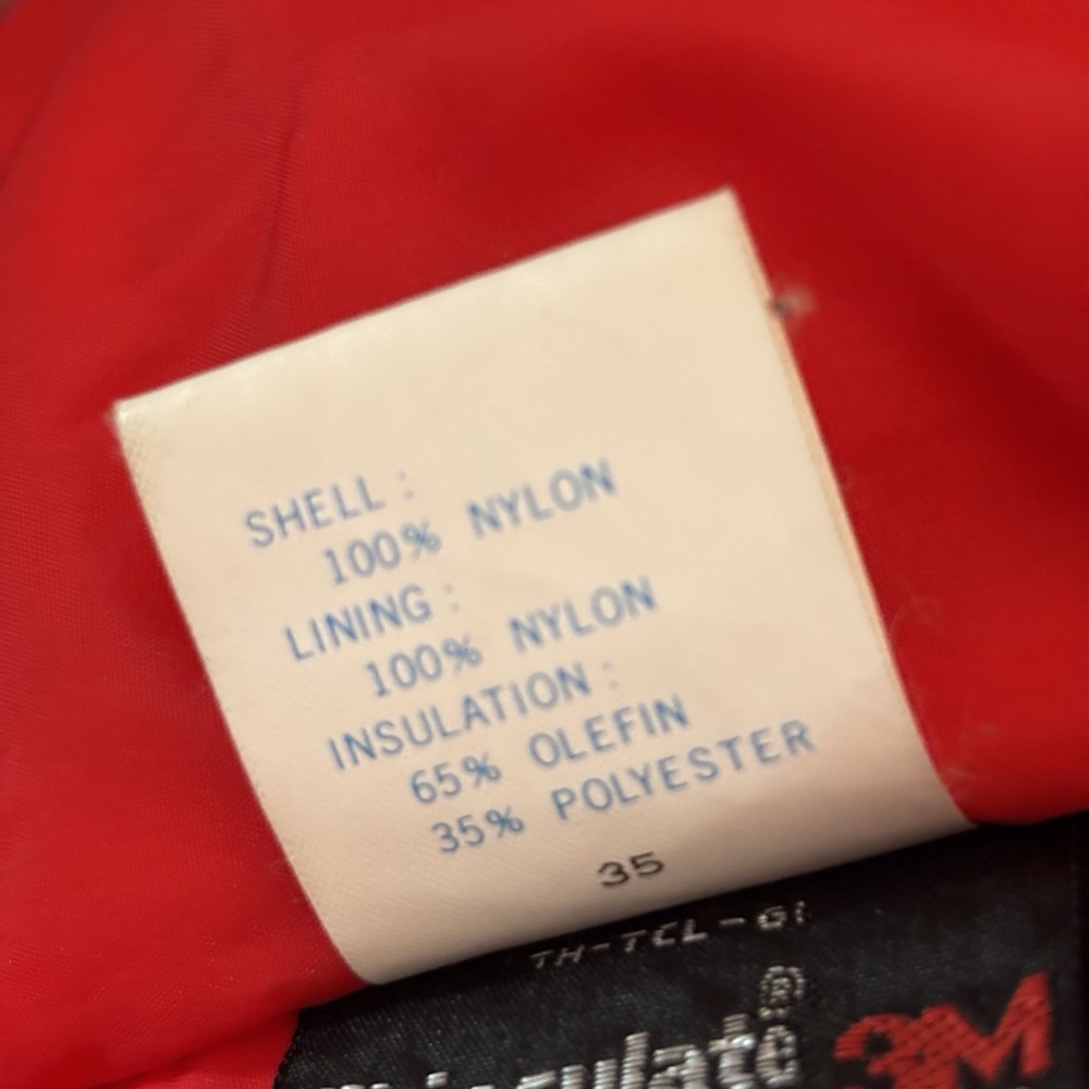 Columbia Parka‎ Jacket Men's L Navy Red Radial Sleeve Thinsulate Outdoors WM5040 - Picture 12 of 16
